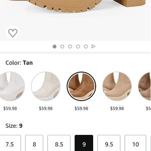 Brand New women chunky low ankle boots